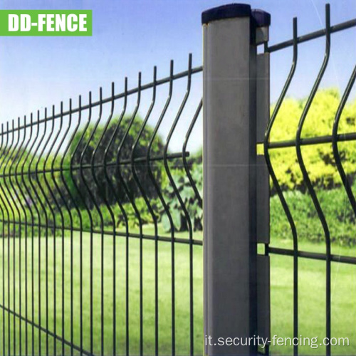 Fence a maglie 3D curva saldata zincata